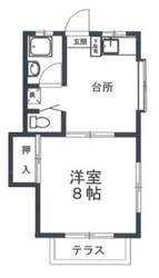 ハイツサングリーンA棟の物件間取画像